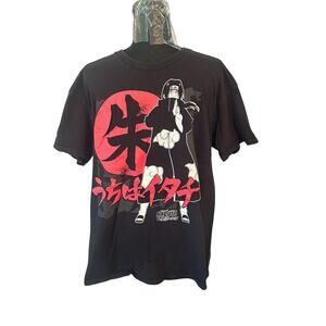 Naruto Shippuden Men’s Large Black T-shirt Ripple Junction Anime